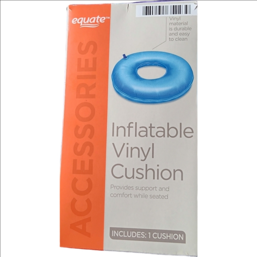 Blue Vinyl Inflatable Cushion